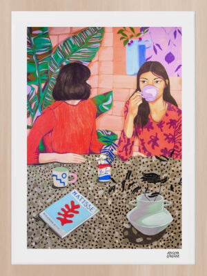 Azucena González #AG1 enmarcado en madera de haya