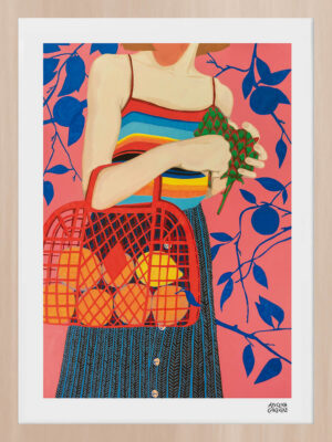 Azucena González #AG2 enmarcado en madera de haya