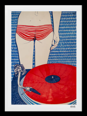 Azucena González #AG3 enmarcado en negro