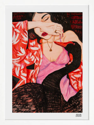 Azucena González #AG4 enmarcado en blanco